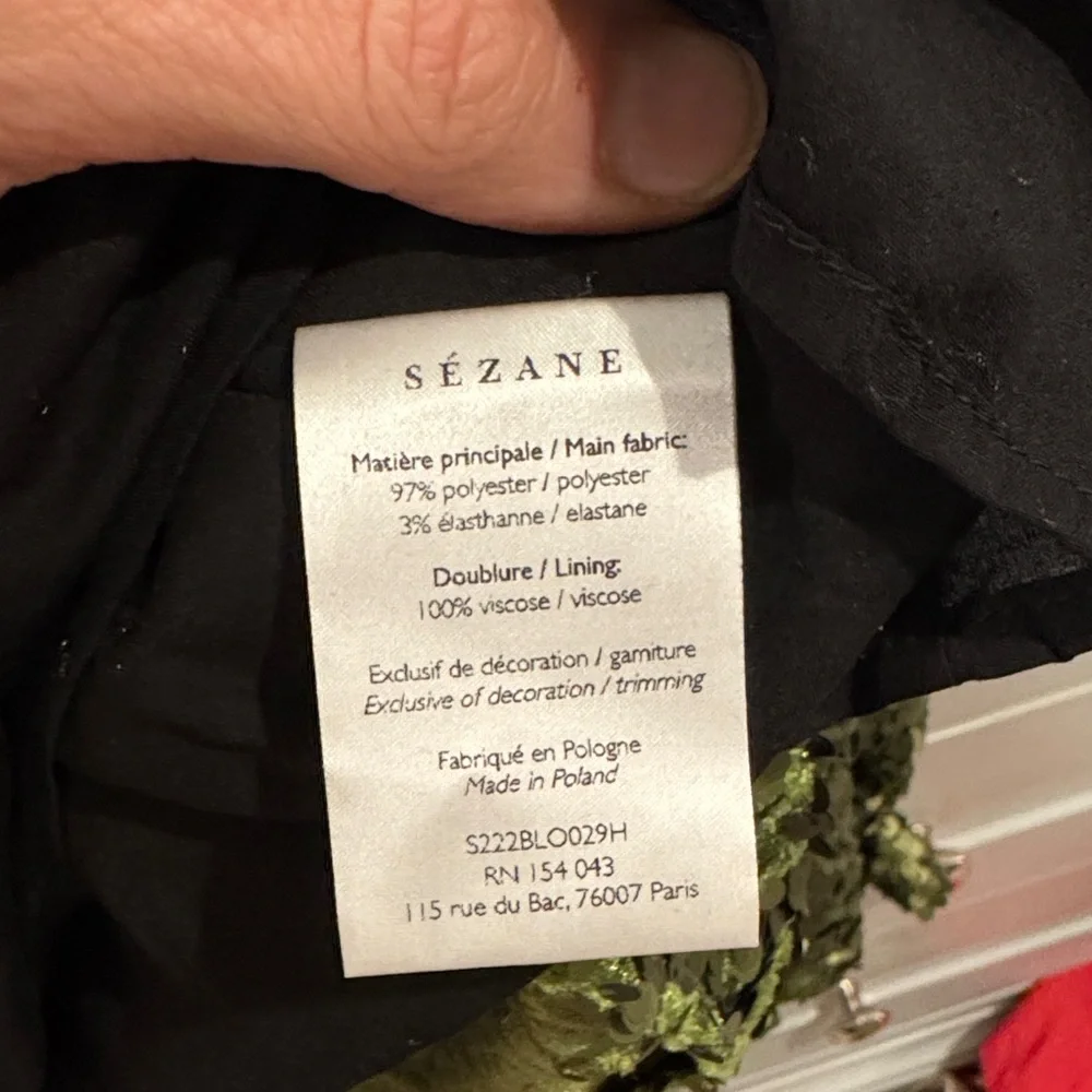 Sezane Merlin Sequin Blouse - Picture 5 of 7